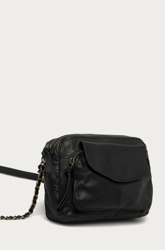Akcesoria Pieces Torebka skórzana 17063358 czarny