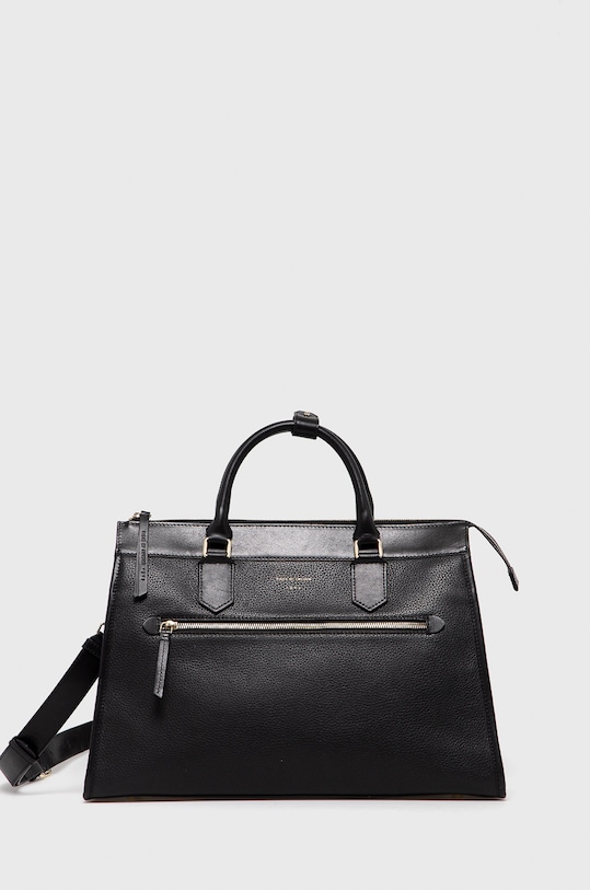 Tiger Of Sweden Torebka skórzana skóra licowa czarny U69056024Z
