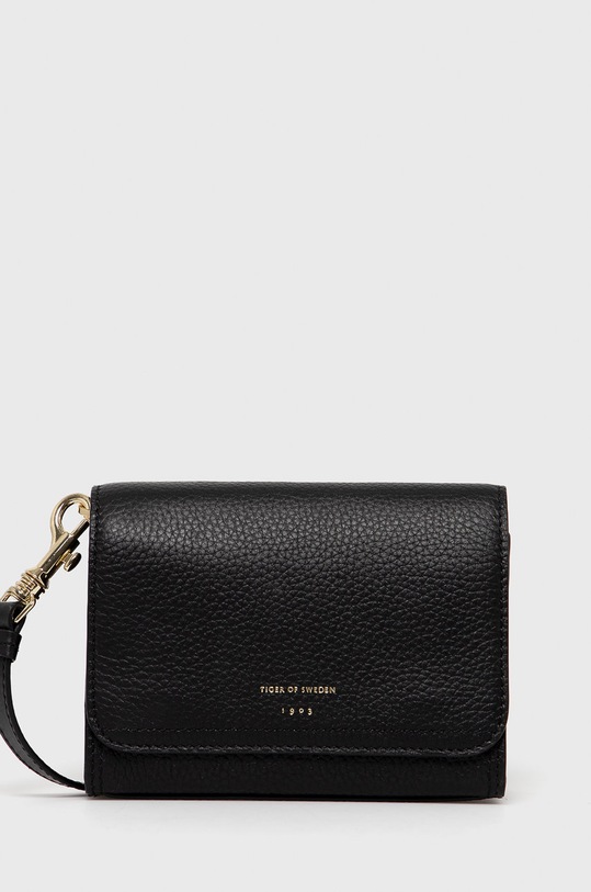 Tiger Of Sweden Torebka skórzana skóra licowa czarny U69056026Z