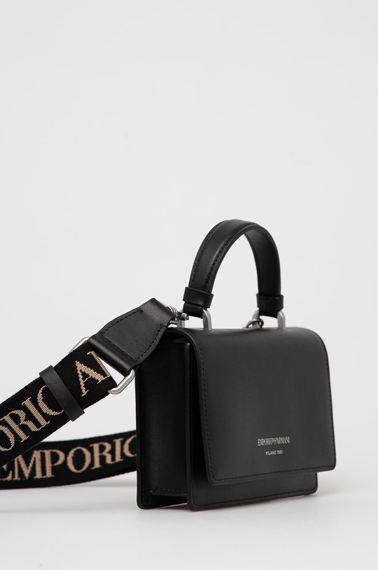 Akcesoria Emporio Armani Torebka skórzana Y3B157.Y263U.NOS Y3B157.Y263U.NOS czarny
