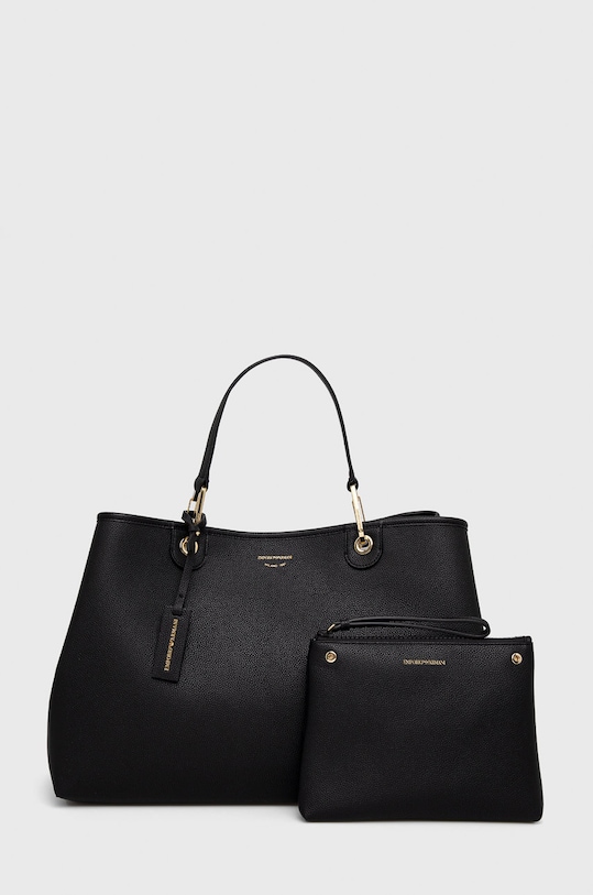 Kabelka Emporio Armani imitácia kože čierna Y3D219.YFO5B.NOS