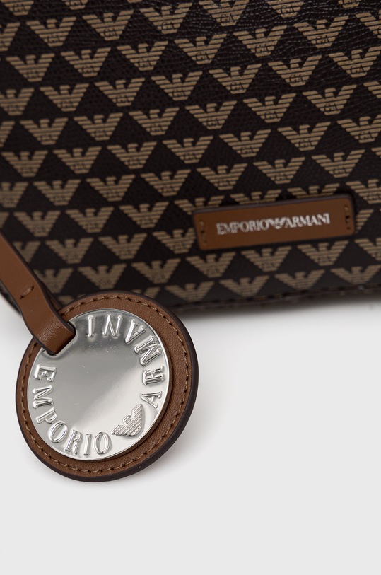 Kožená kabelka Emporio Armani hnědá Y3B134.YFG5E.NOS
