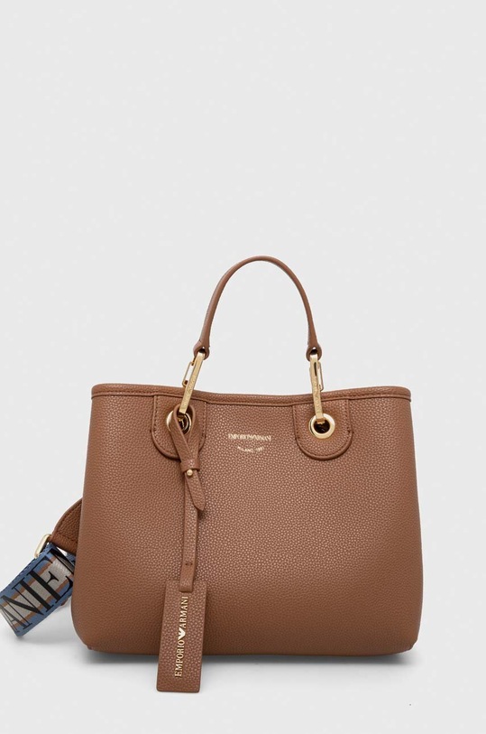 Emporio Armani torebka nie mieści A4 brązowy Y3D166.YFO5B.NOS