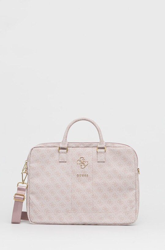 Чанта за лаптоп Guess побира А4 розов GUCB15G4GFPI