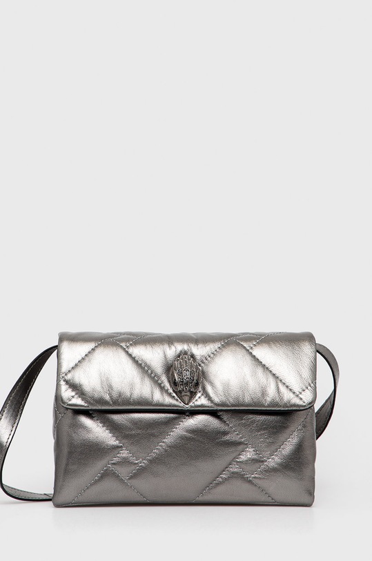 Kožená kabelka Kurt Geiger London přírodní kůže stříbrná 8690564109