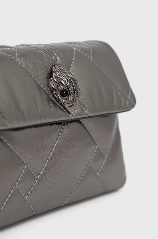 Kožená kabelka Kurt Geiger London stříbrná 8690564109