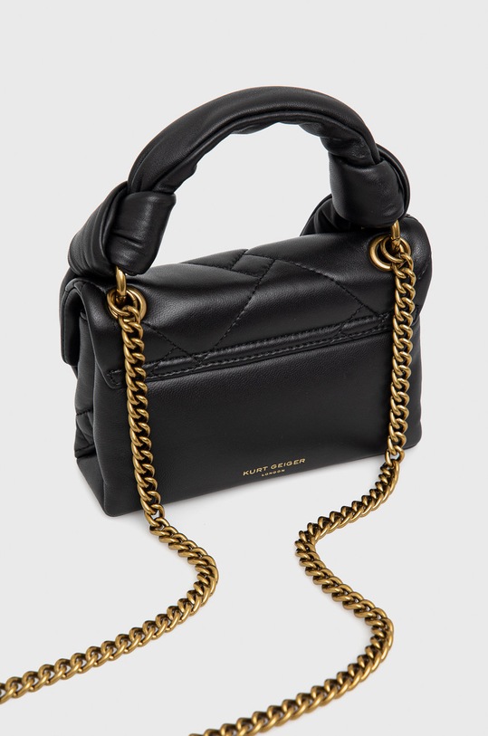 Kožená kabelka Kurt Geiger London černá 7374700109