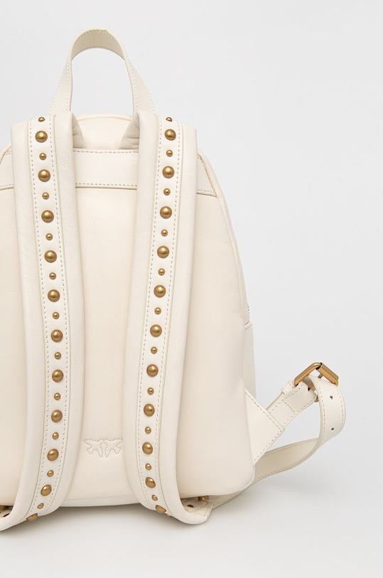 Pinko plecak skórzany biały 1P22YY.Y7QE