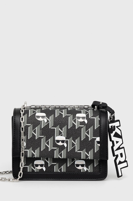 Kabelka Karl Lagerfeld imitácia kože čierna 225W3030