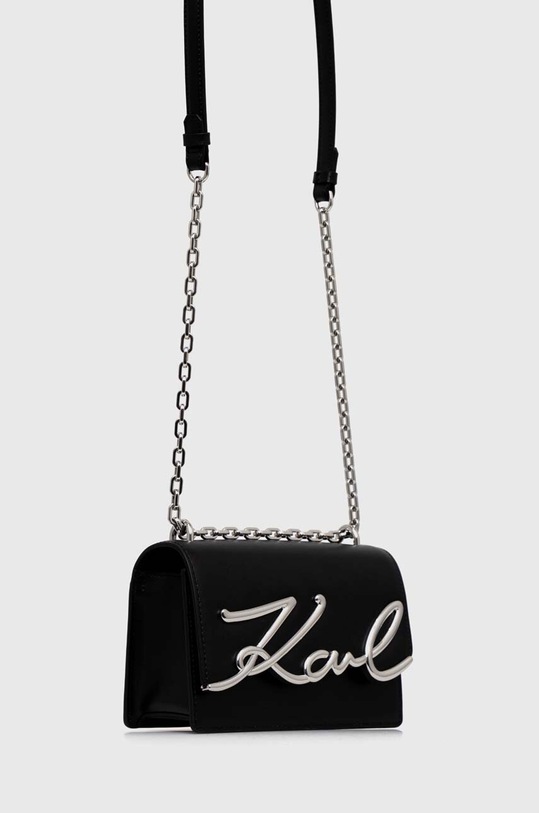 Шкіряна сумочка Karl Lagerfeld 225W3041 чорний AA00