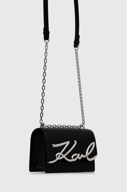 Шкіряна сумочка Karl Lagerfeld 225W3041 чорний AA00