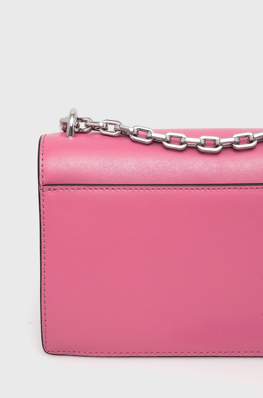 Δερμάτινη τσάντα Karl Lagerfeld ροζ 225W3041