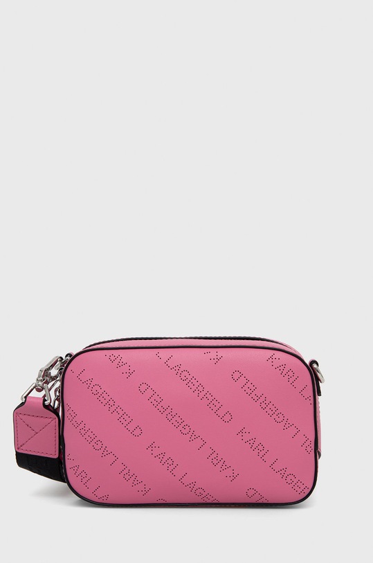 Кожаная сумочка Karl Lagerfeld кожа розовый 225W3049