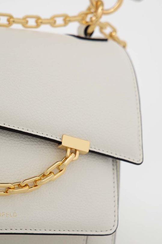 Karl Lagerfeld poseta de piele alb 225W3081