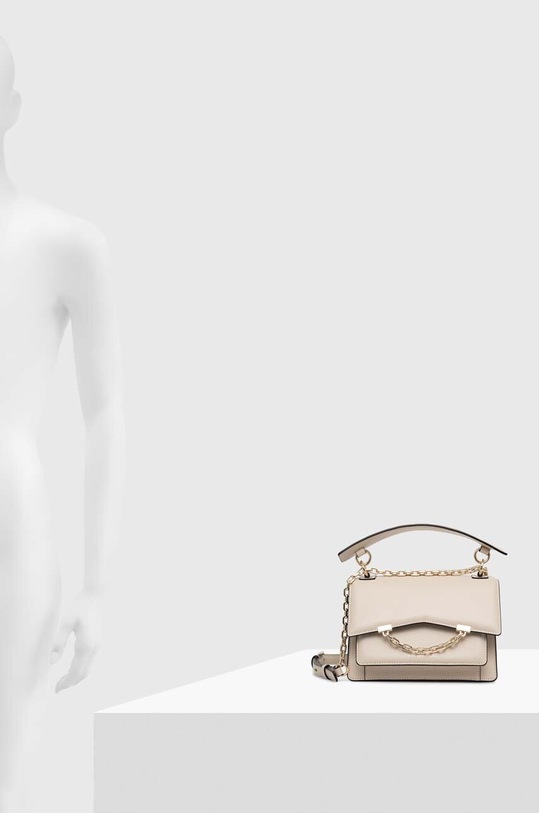 Шкіряна сумочка Karl Lagerfeld 225W3081 бежевий