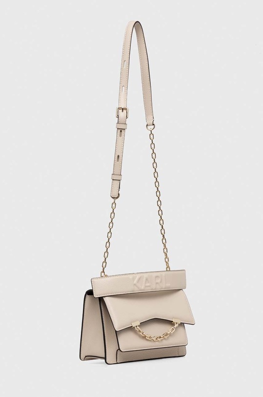 Шкіряна сумочка Karl Lagerfeld 225W3081 бежевий AA00