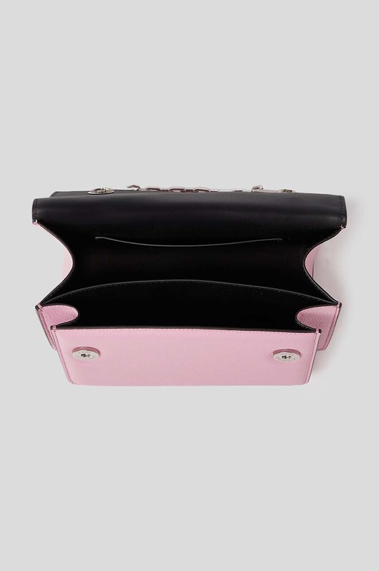 Kožená kabelka Karl Lagerfeld 225W3081 ružová