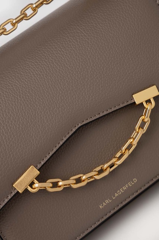 Karl Lagerfeld torebka skórzana szary 225W3081