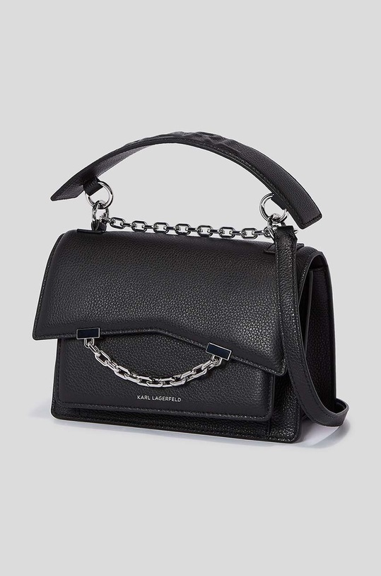 Karl Lagerfeld poseta de piele negru 225W3081