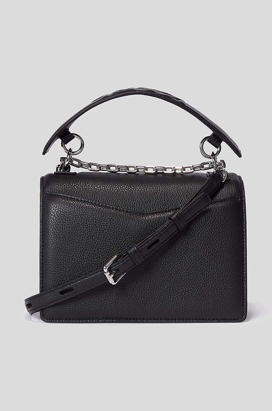 Кожена чанта Karl Lagerfeld 225W3081 черен