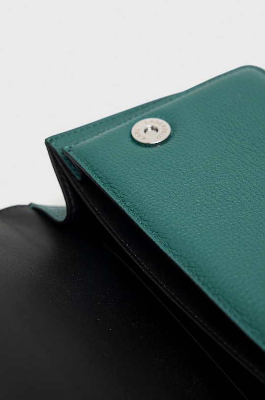 Kožená kabelka Karl Lagerfeld 225W3081 zelená