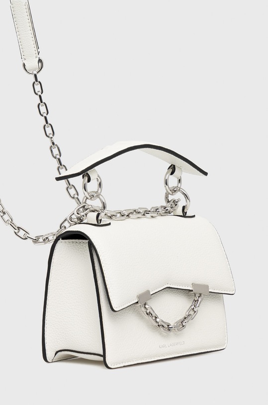 Karl Lagerfeld torebka skórzana 225W3082 biały AA00