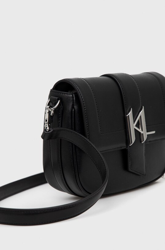 Кожена чанта Karl Lagerfeld 225W3085 черен AA00