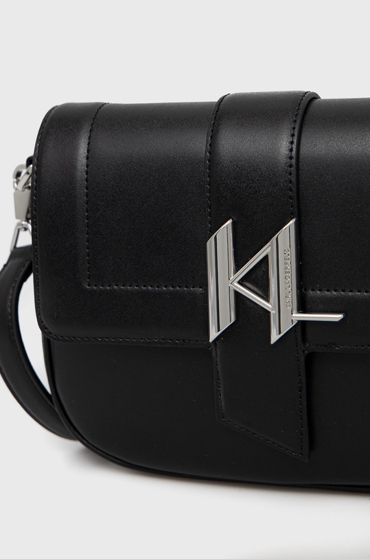 Karl Lagerfeld torebka skórzana czarny 225W3085