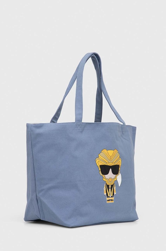Памучна чанта Karl Lagerfeld 225W3904 син AA00
