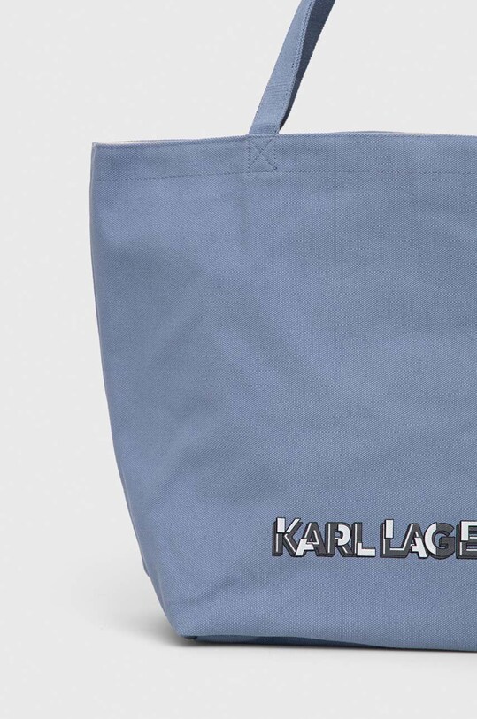 Αξεσουάρ Βαμβακερή τσάντα Karl Lagerfeld 225W3904 μπλε