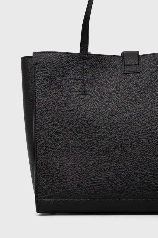 Kožená kabelka Furla černá BATUPRS.HSF000.O6000.