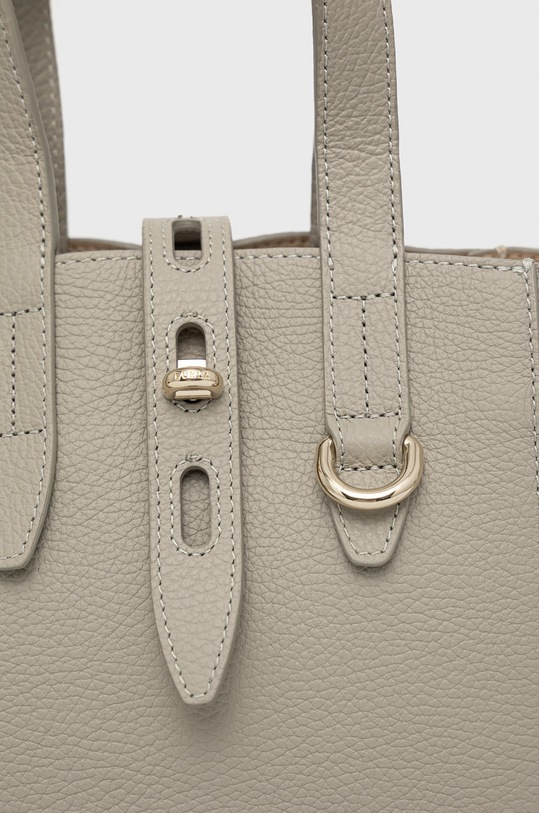 Kožna torba Furla siva BASRFUA.HSF000.M7Y00.