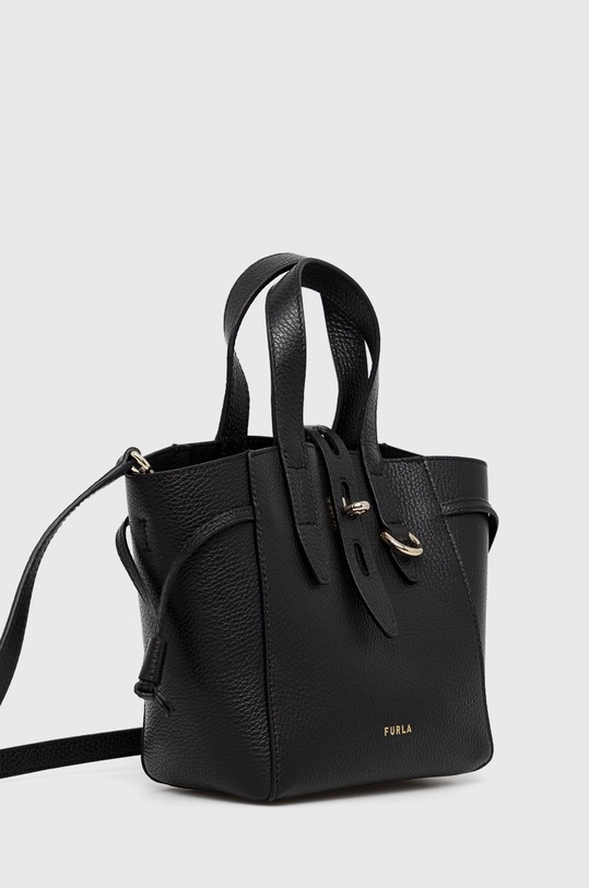 Kožená kabelka Furla BASRFUA.HSF000O6000. černá AA00
