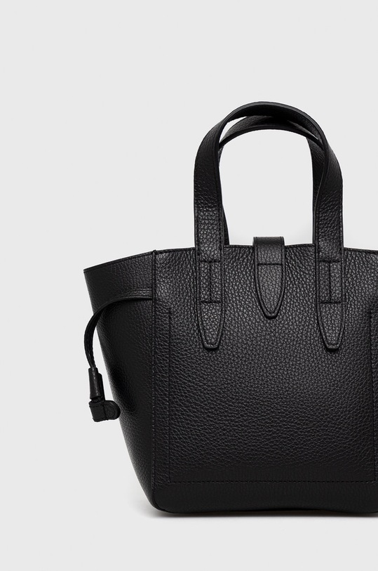 Kožená kabelka Furla černá BASRFUA.HSF000O6000.