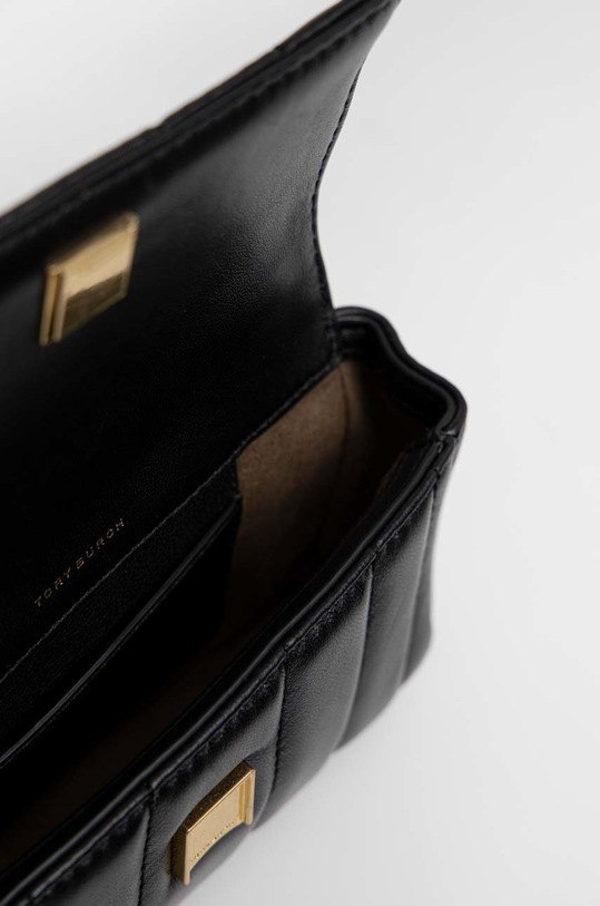 Δερμάτινη τσάντα Tory BurchKira Mini 142567.001 μαύρο