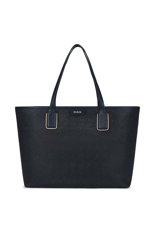 Τσάντα Tous Script Capazo υφασμάτινο σκούρο μπλε 2001581233