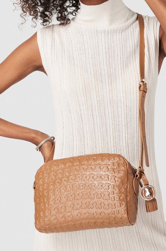 Tous torebka skórzana Sherton Bandolera 2000839143 brązowy