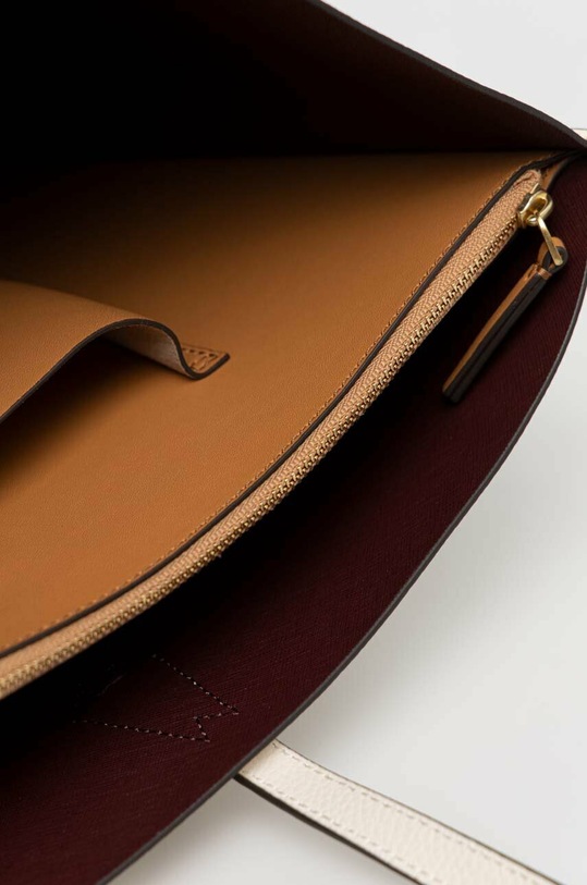 Kožená kabelka Tory Burch 81932.104 béžová