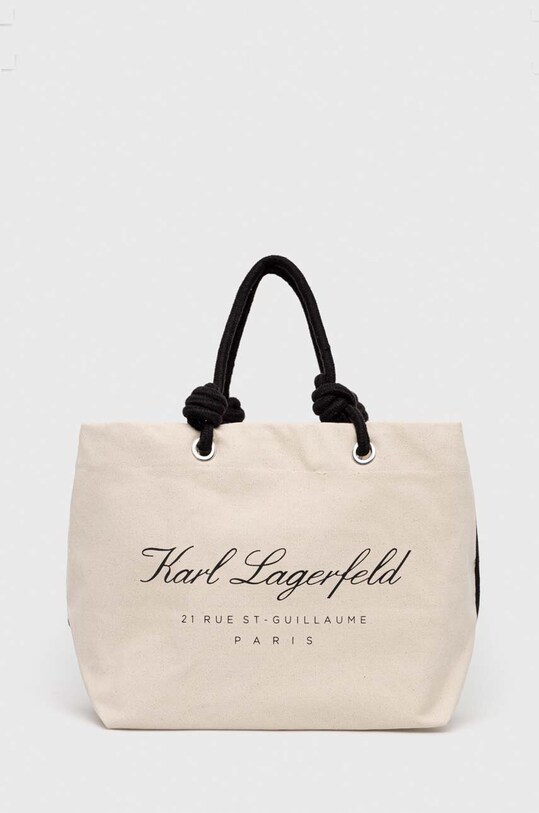 Karl Lagerfeld strand táska textil bézs 231W3061