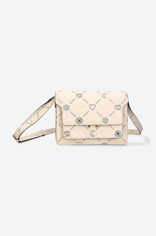 Marni poșetă de piele bej SBMP0103U1.P4599.Z542N