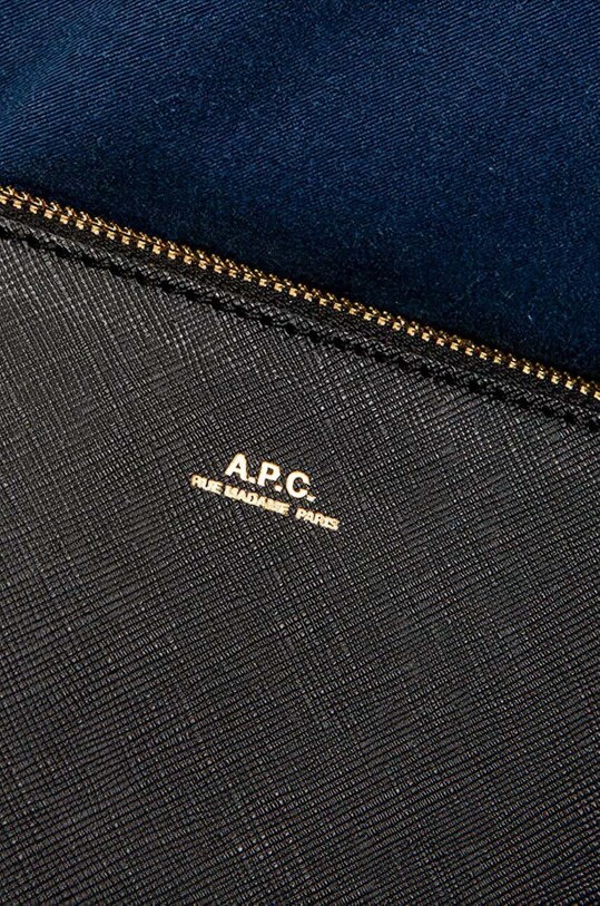 A.P.C. borsa a mano in pelle Sac Sarah PXBJQ-F61404 BLACK PXBJQ.F61404