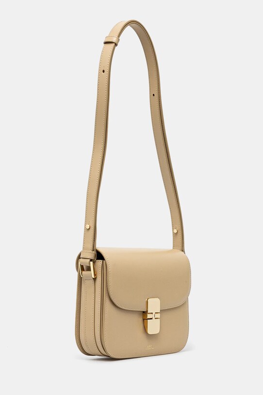 A.P.C. poseta de piele Sac Grace Small PXBMW.F61413 bej SS25