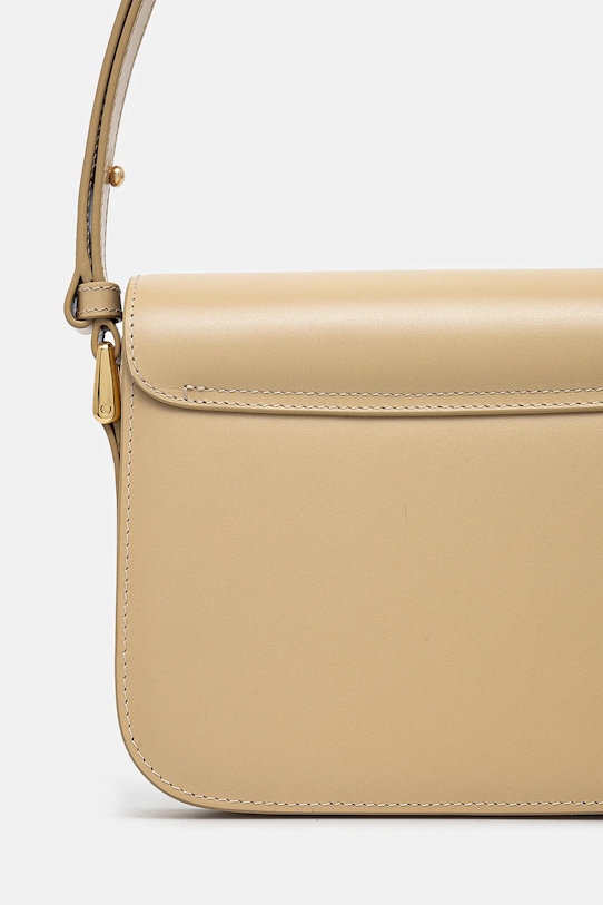 Аксесуари Шкіряна сумочка A.P.C. Sac Grace Small PXBMW.F61413 бежевий