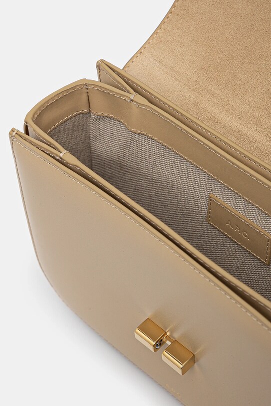 A.P.C. poseta de piele Sac Grace Small PXBMW.F61413 bej