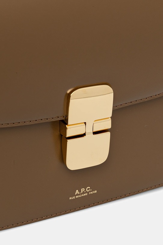 A.P.C. torebka skórzana Sac Grace Small zielony PXBMW.F61413