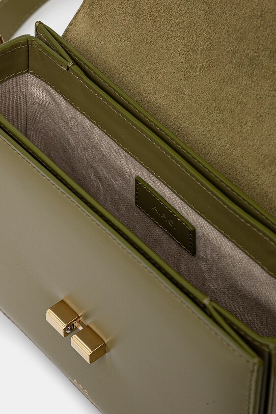 A.P.C. bőr táska Sac Grace Small PXBMW.F61413 zöld