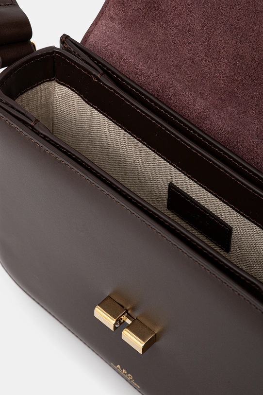 A.P.C. poseta de piele Sac Grace Small PXBMW.F61413 maro