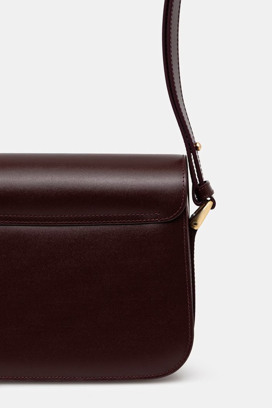 Akcesoria A.P.C. torebka skórzana Sac Grace Small PXBMW.F61413 bordowy
