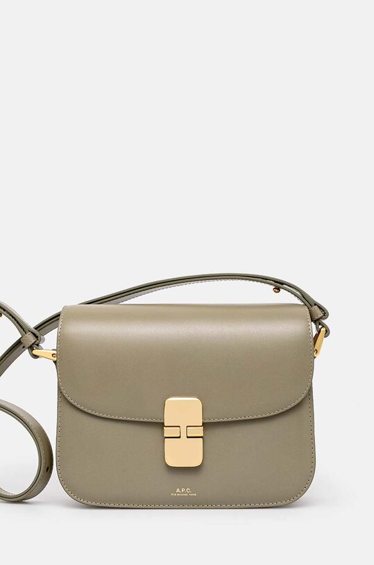 Кожаная сумочка A.P.C. Sac Grace Small кожа зелёный PXBMW.F61413