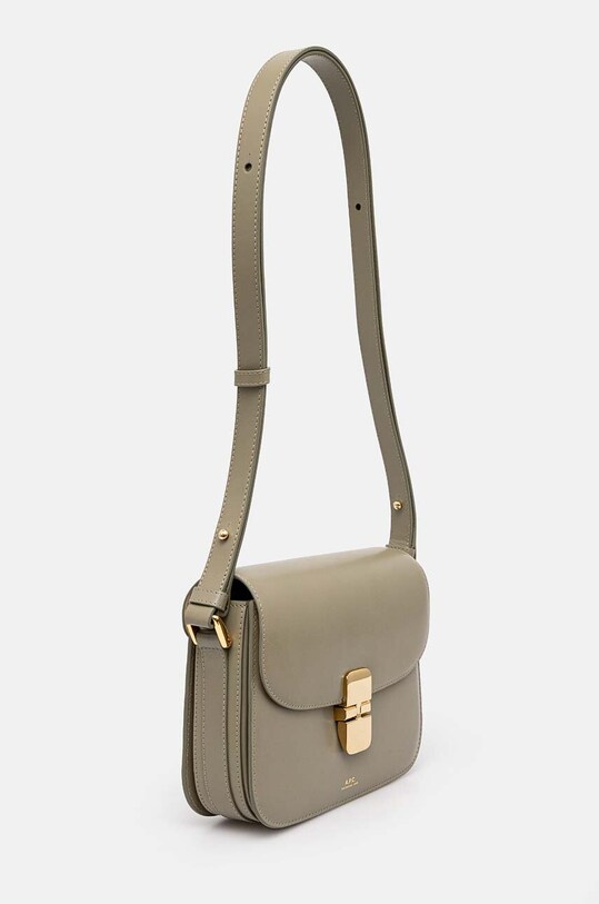 Кожаная сумочка A.P.C. Sac Grace Small PXBMW.F61413 зелёный SS25